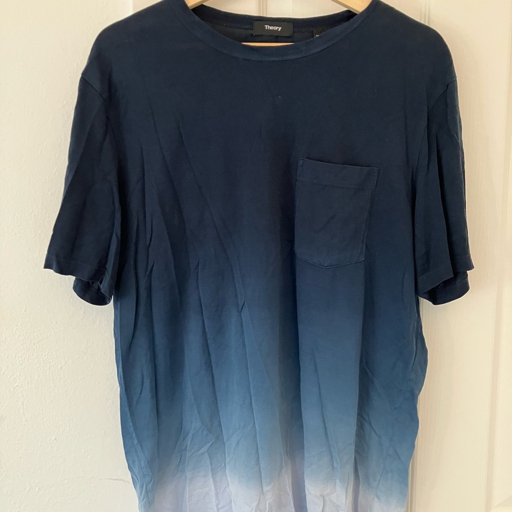 Theory Blue Ombre T-Shirt